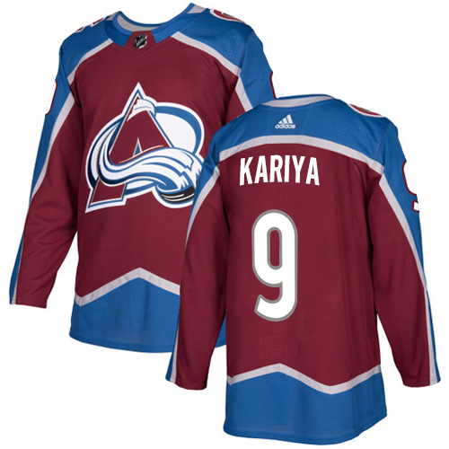 Adidas Men Colorado Avalanche #9 Paul Kariya Burgundy Home Authentic Stitched NHL Jersey->detroit red wings->NHL Jersey